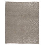 Hand Knotted Area Rug in Sand And Dollar