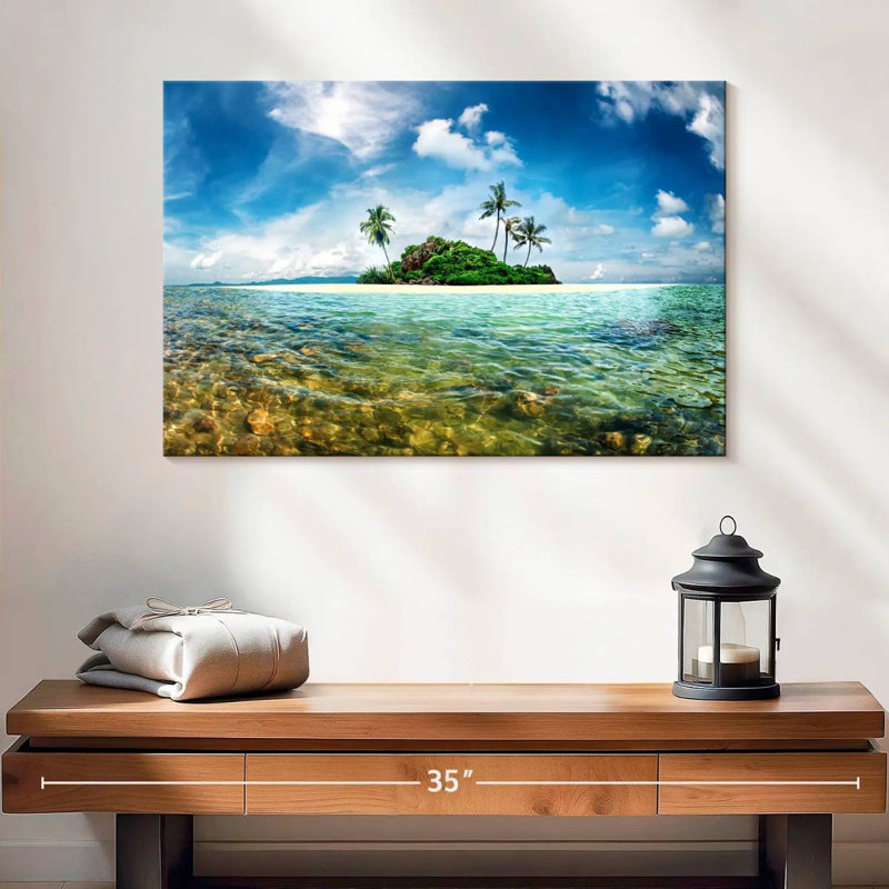Gillard Exotic Paradise Island, H 16 po x l 24 po