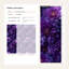 Papier peint floral mauve élégant