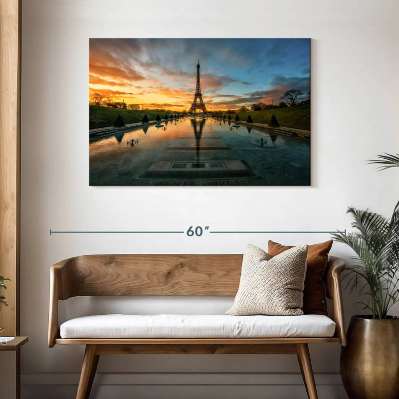 Lilie Reflection Of Eiffel Tower, 30" H x 45" W