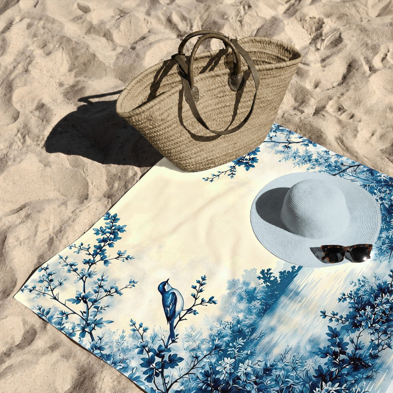 Serviette de plage 1Pcs Blue Serene
