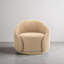Fauteuil demi-tonneau pivotant rembourré Aunna-198877772