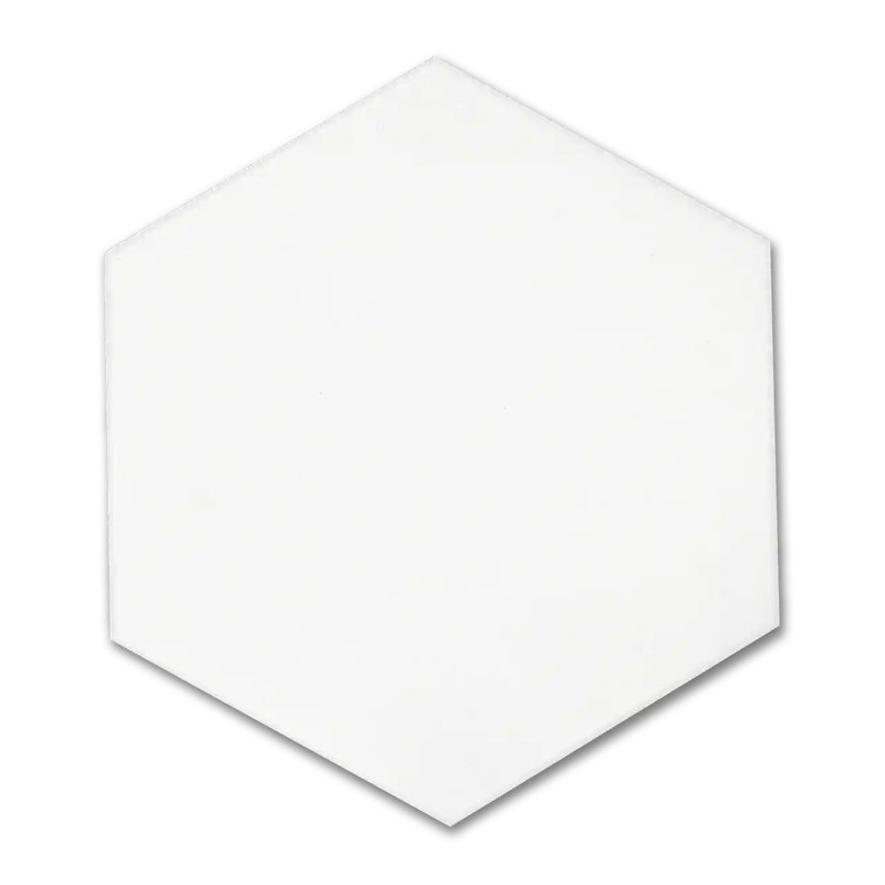 Casablanca Solid 8”X9” Wall And Floor Gres Stoneware, White