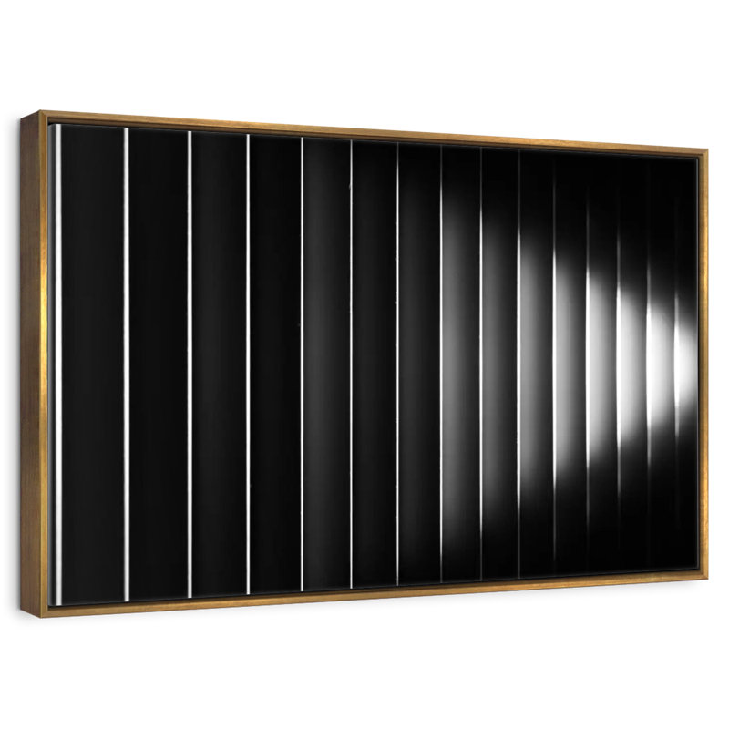 Bublitz Blinds, Floating Frame Gold, 37" X 25"