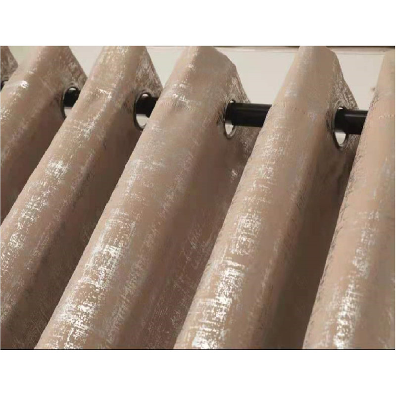 Freitas Room Darkening Curtain Pair, Beige, 115cm Width x 183cm Drop 