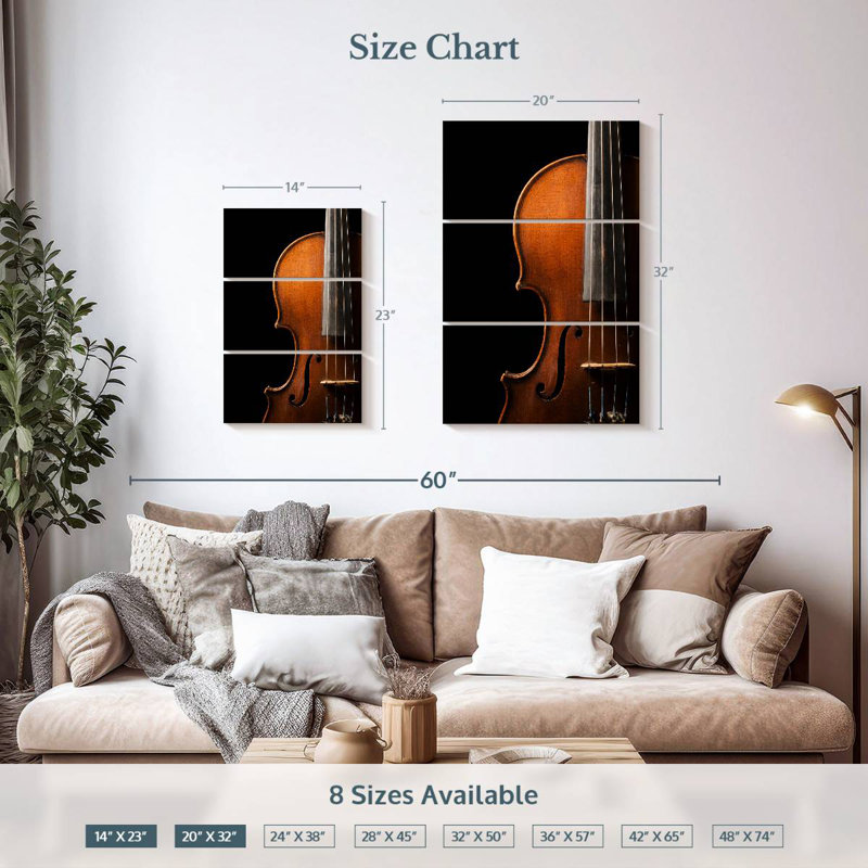 Abarca Rare Violin, 32" H x 20" W