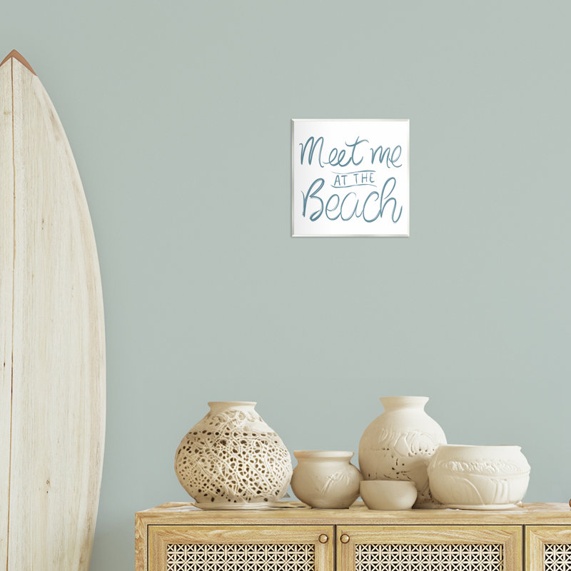 Plaque murale Minimal Meet At Beach, design par SunDance Group