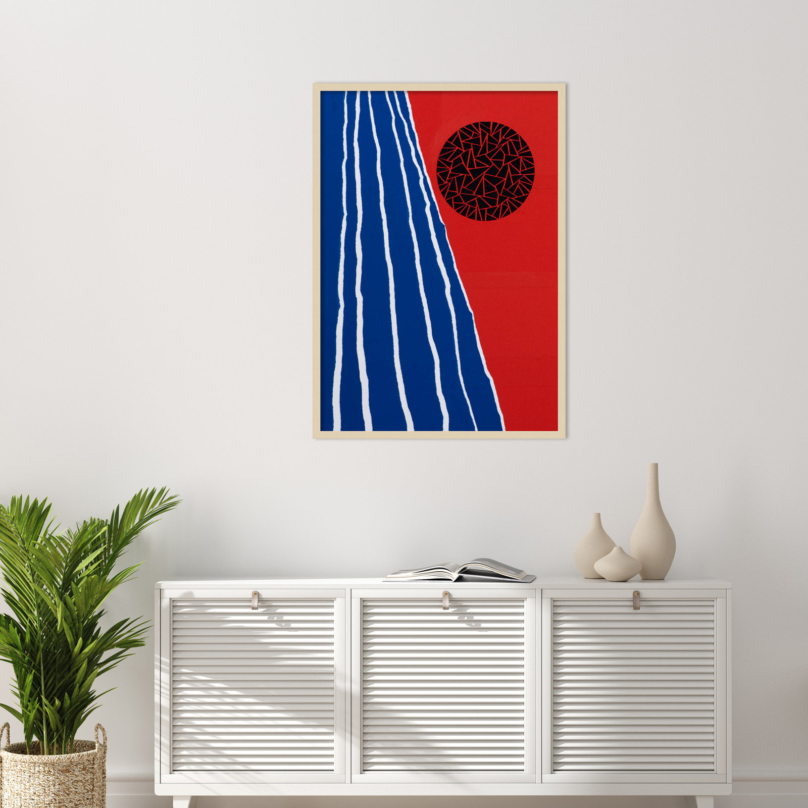Orbis Factor Print by Alex Dunn, 41" H x 30" W x 1" D, Brown