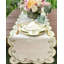 Ribbon Twirl Cotton Blend Scalloped Napkins-1816766188