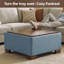 Repose-pieds de rangement l 29,1 po avec plateau en bois-374651860-383384382