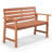 Carmino Outdoor Solid Wood Bench