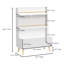 Bibliothèque pour enfants, porte-revues et livres, organisateur de livres, armoire de rangement pour jouets, blanc