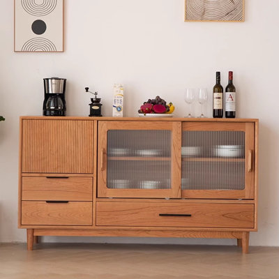 Japanese-Style Minimalist Home Accent Cabinet