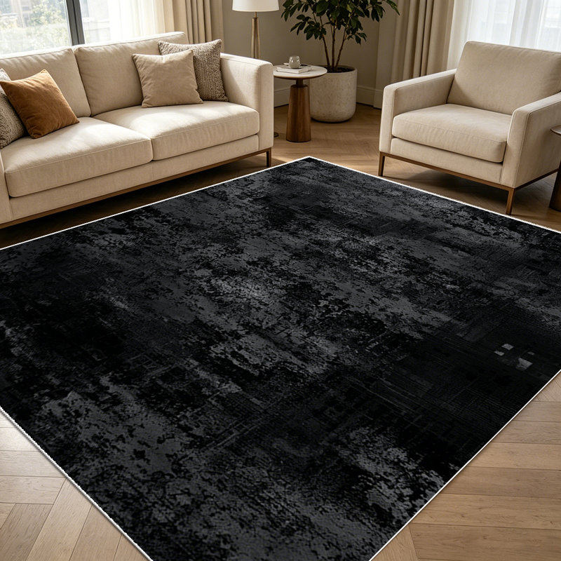 1PC Dark Grunge Abstract Textured area rugs for Living Room, Soft and Comfortable, Suitable for all seasons, easy-to-maintain, machine washable Indoor floor mat, Under Table Farmhouse suitable for dining table, entryway, bedroom, kitchen, home