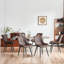 Chaise d'appoint moderne en similicuir avec pieds en métal-1079124971