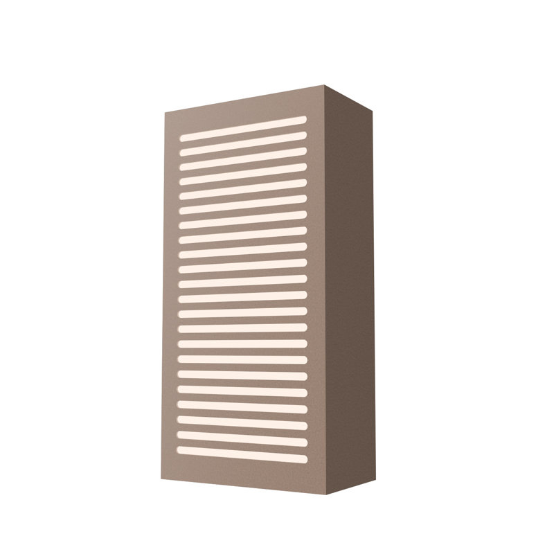 1 - Light LED Flush Mounted Sconce, American Walnut, 2
