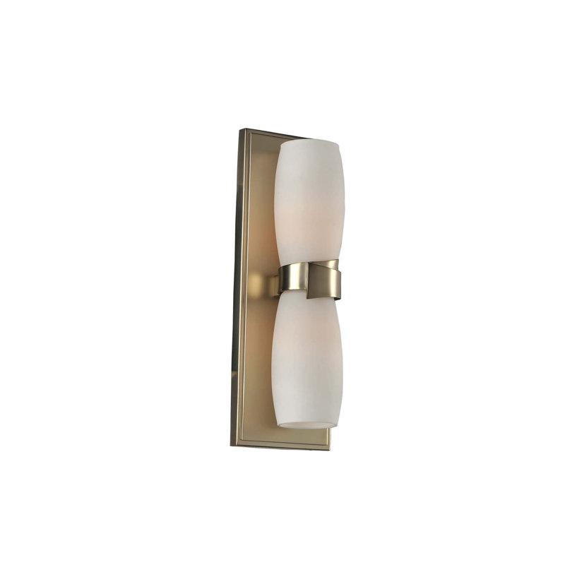 Laguna 2 LT Satin Gold Wall Sconce Kalco