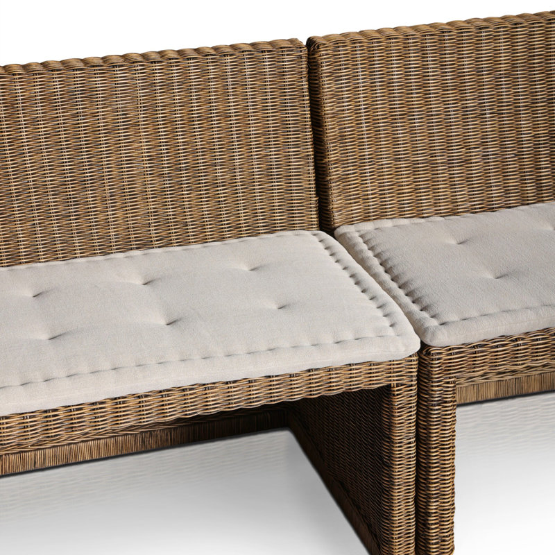 Senna U-Shape Dining Banquette, 32.5"H x 145.5" W x 83.25" D