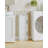 Bathroom Storage Cabinet, Small Corner Floor Cabinet with Door and Shelves, Narrow Bathroom Organizer and Paper Storage with Adjustable Shelves, for Small Spaces, White-1436558287
