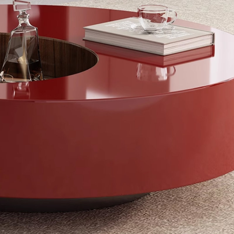 Luxurious and high-end design coffee table, 13.77" H x 35.43" L x 35.43" W