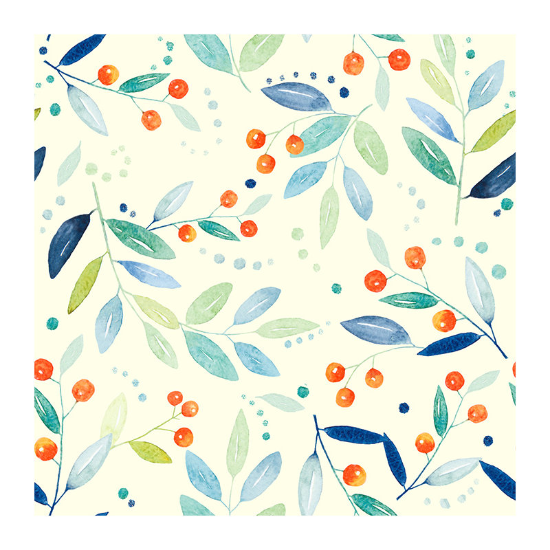 Shept Mallet Mountain Ash Floral Wallpaper, 208 x 146cm