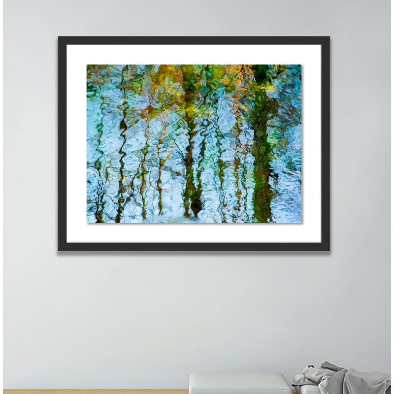 Reflection II Print by Geoffrey Baris, 31" H x 40" W x 2.5" D, Black