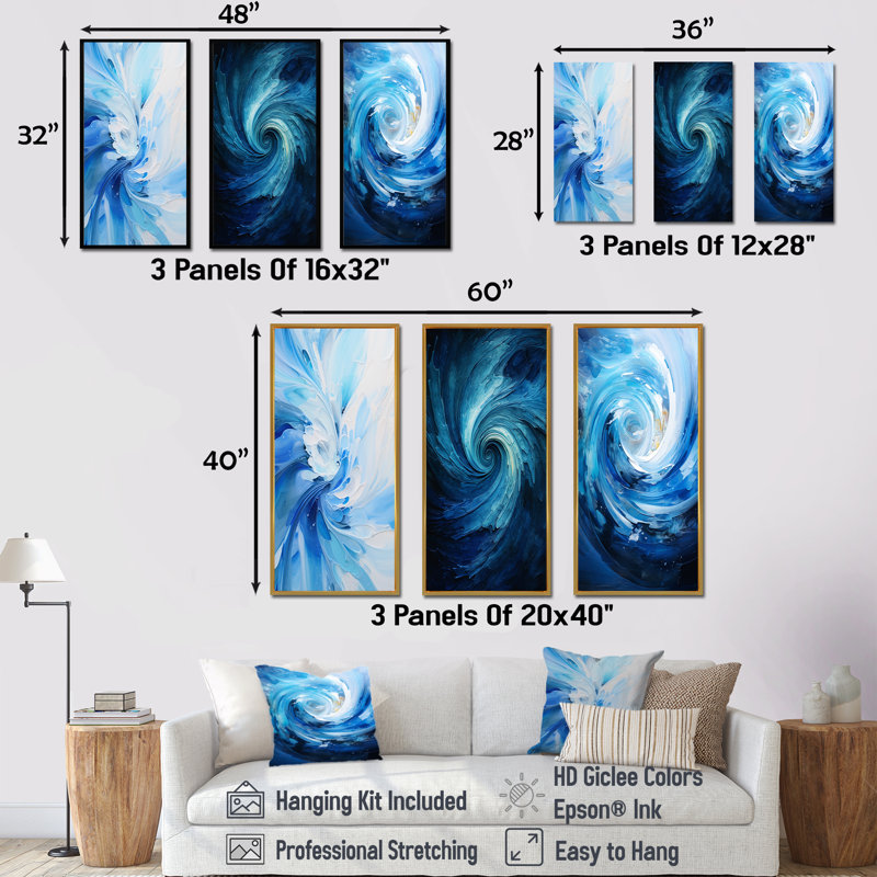 Probst, White Floater Framed, 28" H x 36" W