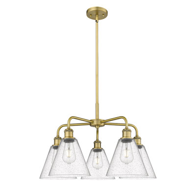 Lustre conique à 5 lumières Mallery