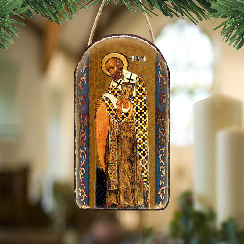 5'' Handmade Wood Shatterproof Photo Ornament