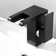 LED 3 Colours Changing Bathroom Waterfall Faucet Vanity Sink Faucet One Hole Single Handle With Drain