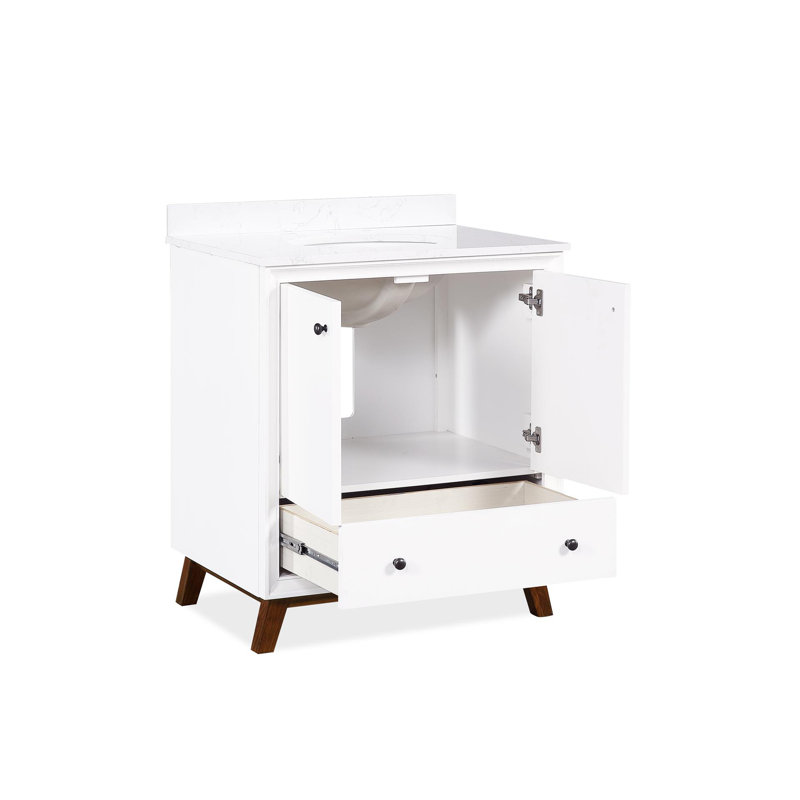 Ensemble de meuble-lavabo simple 30 po Bleeker, Blanc