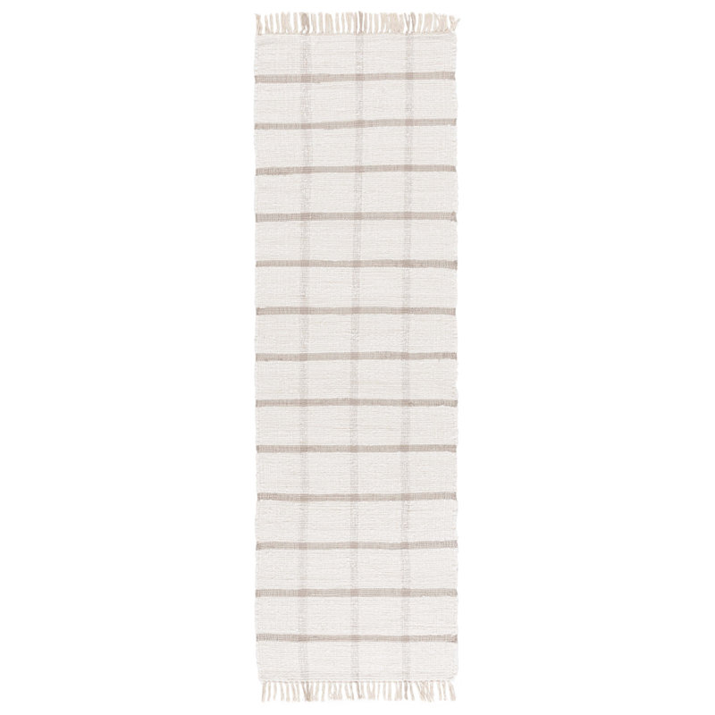 Mallku Handwoven Recycled Cotton Geometric Rug, Runner 2'3" x 8'