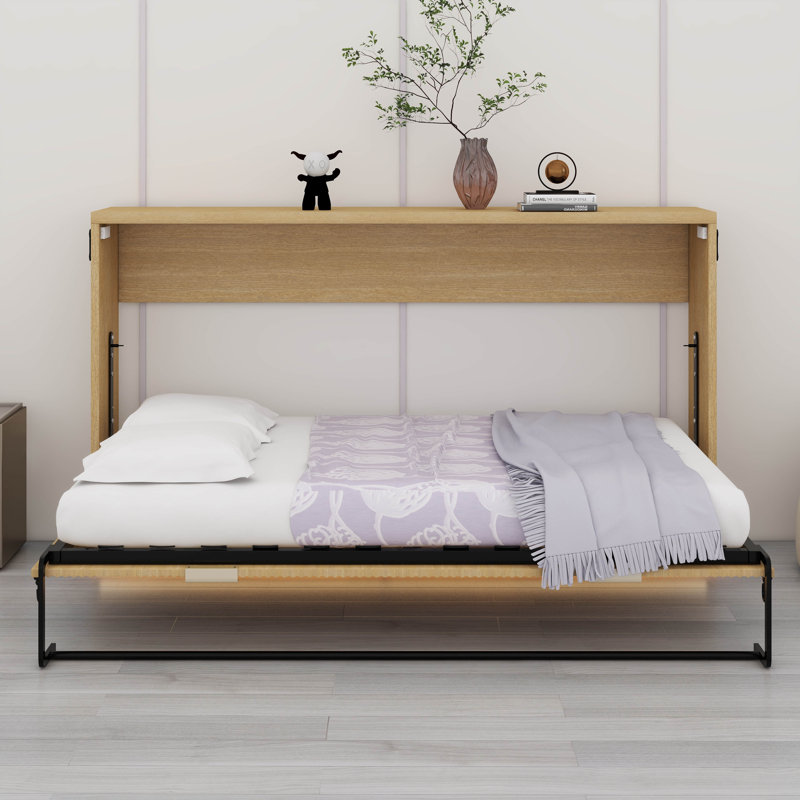 Lit escamotable horizontal simple TG, lit escamotable avec lumières DEL, peut être plié dans une armoire
