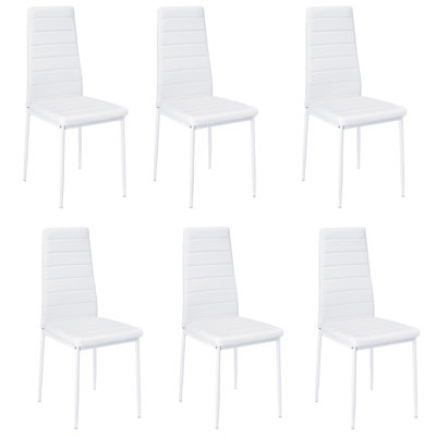 45cm H Upholstered Upholstered Back Side Chair in White