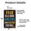 Fear Kills More Dreams Than ratée (paquet de 2) 7 po x 10 po