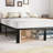 Lutherville 18'' Black Metal Platform Bed Frame With Steel Slat Support, No Box Spring Needed-953016076-989574561