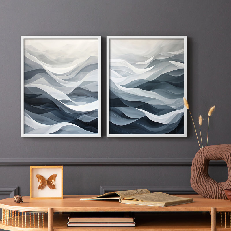 ABSTRACT Series CDLXVI - Reproduction encadrée de qualité supérieure - prête à être accrochée - aucun clou requis - aucun clou requis