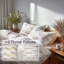 Ensemble de literie à imprimé animal 5 pièces - Housse de couette et coussin décoratif Coastal Seashell-124112655