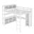 Metal Loft Bed with L-Desk, Wardrobe, Storage Cubes & Shelves – Heavy-Duty Loft Bed for Teens and Adults-685069750-685069748