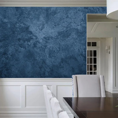 Murale texturée bleu marine