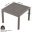 Méridienne Warm 2 avec table basse en Pp et structure en acier, sièges confortables pour le salon ou le balcon. Coussinets de pieds à griffer de qualité industrielle pouvant supporter jusqu'à 330 lb par chaise. Rembourrage,-817633207