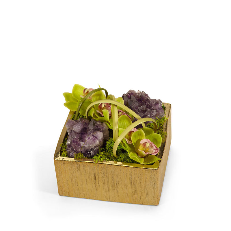 Orchid Arrangement in Planter