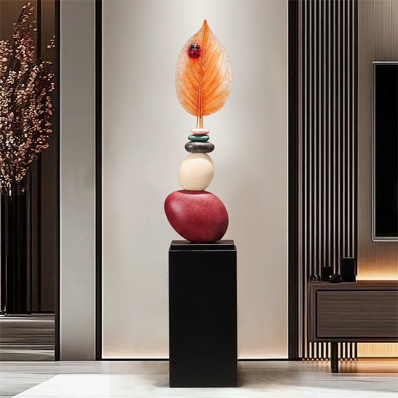 Modern Resin  Solid Wood Finial Decorative Object