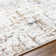 Rectangle Machine Woven Polyester Area Rug in Orange/Cream