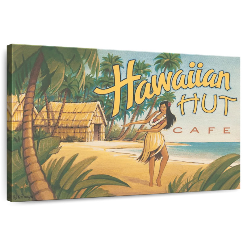 Gillard Hawaiian Hut Cafe, 32" H x 48" W