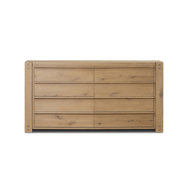 Emmer 8 Drawer Dresser-Aged Smoked Oak