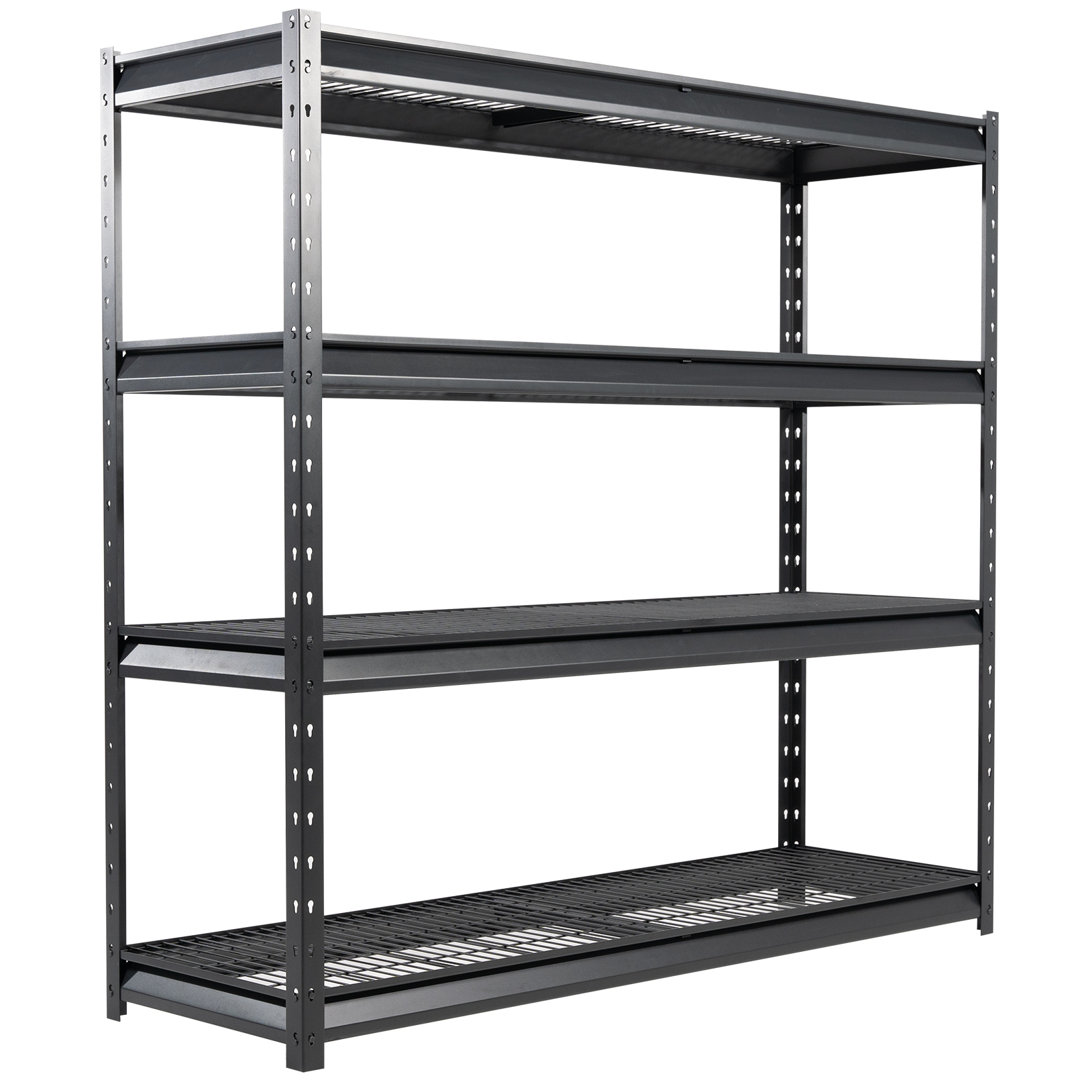 Atlas 77" W Loads 10000 Lbs Wide Storage Shelves, Heavy Duty Shelving with Four Adjustable Shelves WFX Utility™