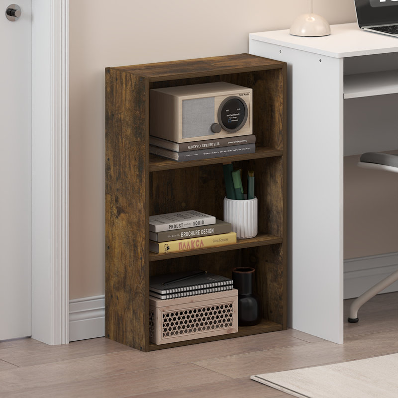 Bibliothèque Furinno Basic 3-Shelf, (3 tablettes) H 26,42 po x l 16,61 po x P 7,28 po