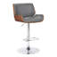Cecillia Swivel Upholstered Adjustable Height Counter Stool