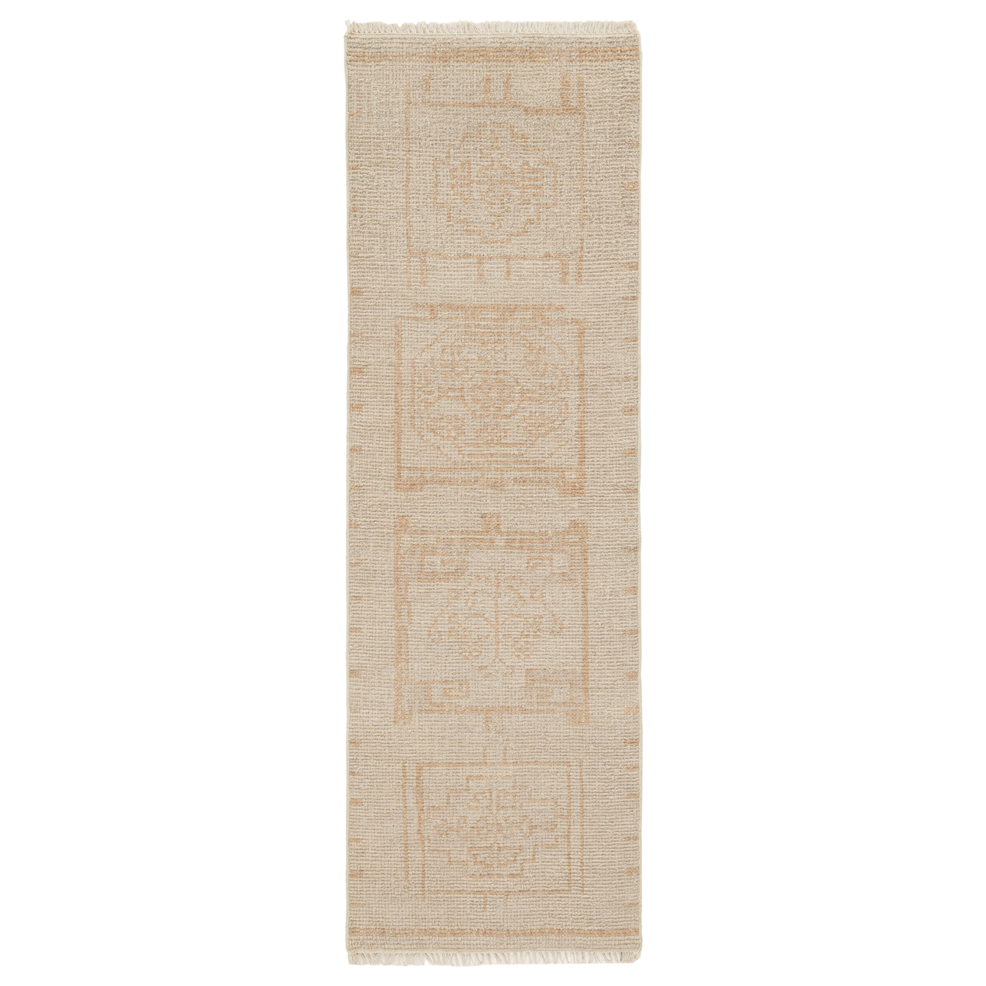 Mira Hand Knotted Wool Area Rug, Runner 2'6" x 8'